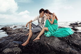 大小洞天旅游婚纱摄影,古朴优美的南海仙岛图画